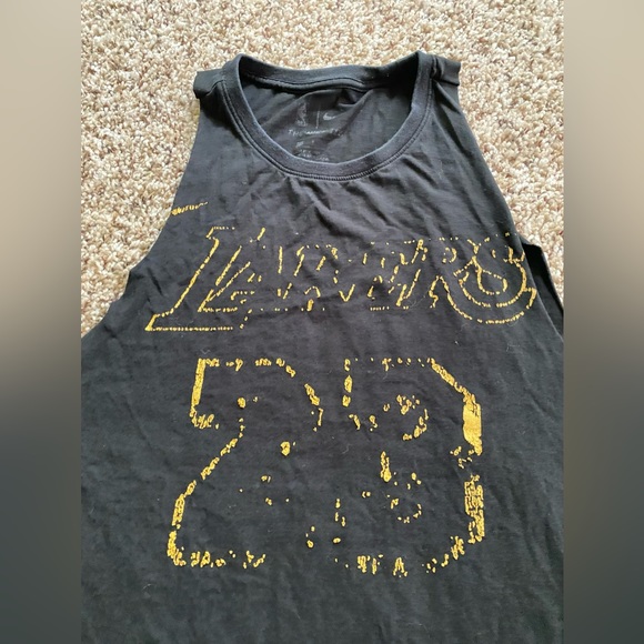 Los Angeles Lakers Icon Edition Nike Dri-FIT NBA Swingman Jersey Tank Top black - Picture 9 of 10